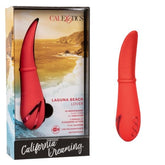 California Dreaming Laguna Beach Lover Red Silicone Vibrator with 10 Vibration Functions and Flickering Tongue Tip Default Title Vibrators
